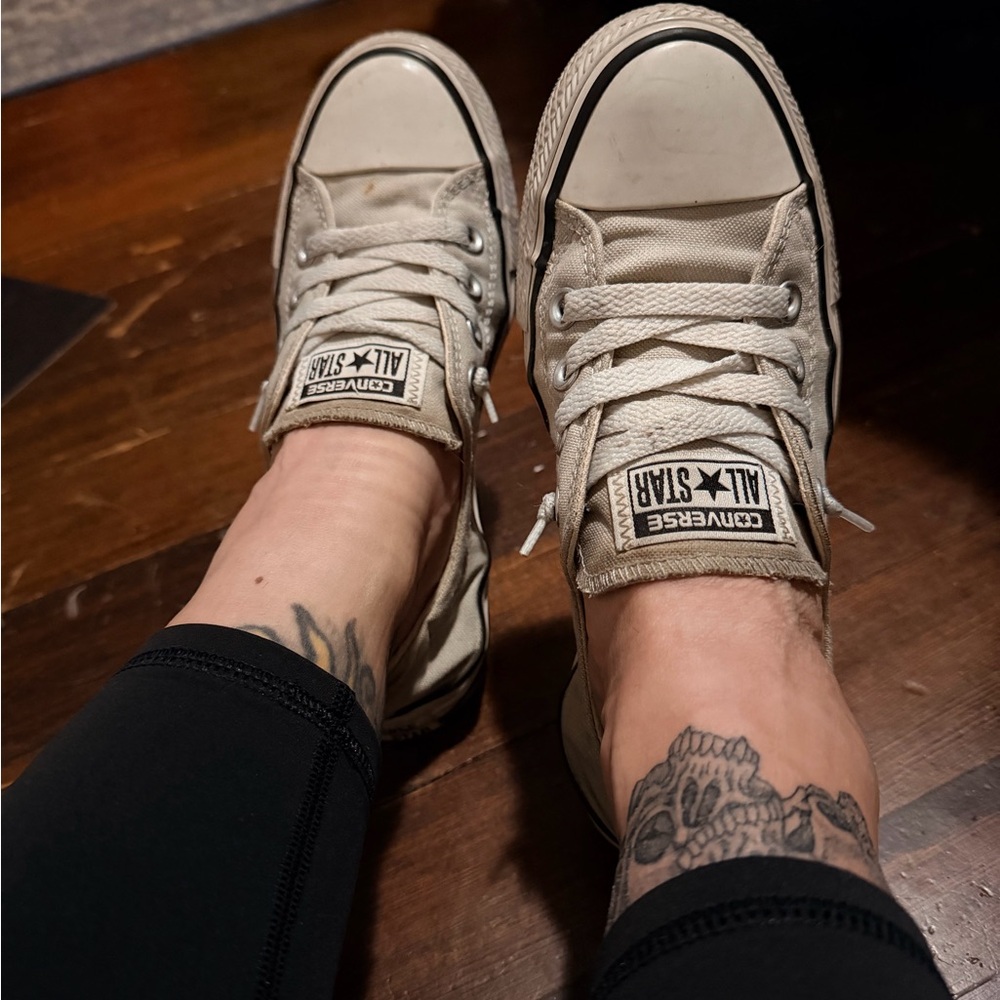 Converse Beige Slip-On Shoes
